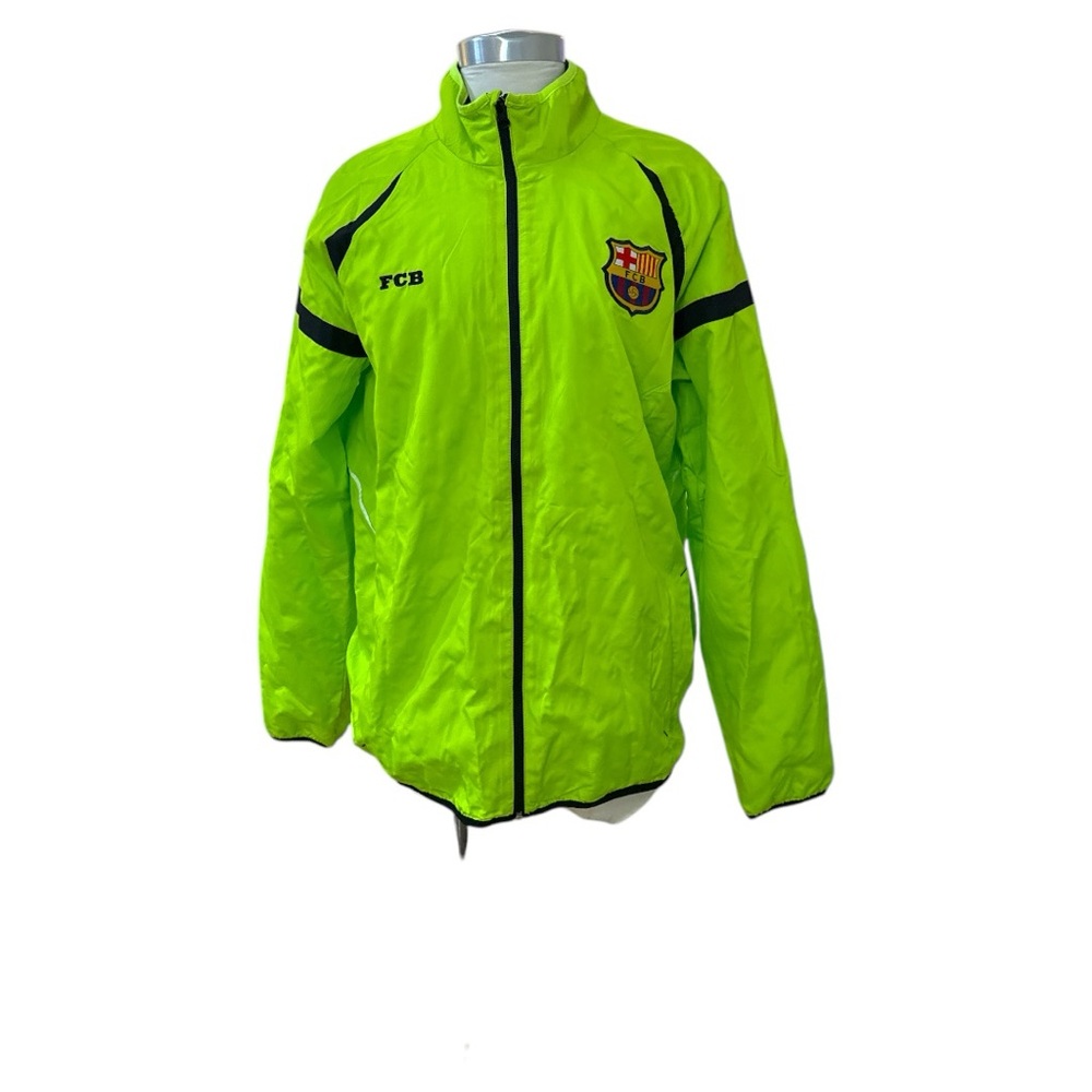 FCB Barcelona coat jacket neon green men’s size medium‎